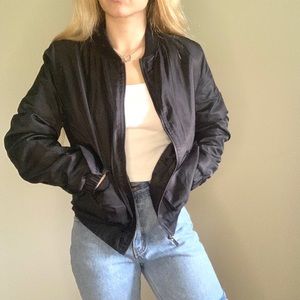 Black Bomber Jacket